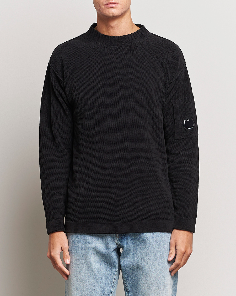 Herren | C.P. Company | C.P. Company | Chenille Cotton Crewneck Black