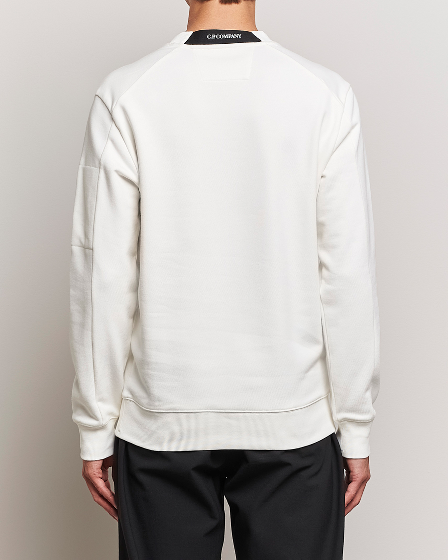 Herren | Pullover | C.P. Company | Diagonal Raised Fleece Lens Sweatshirt White