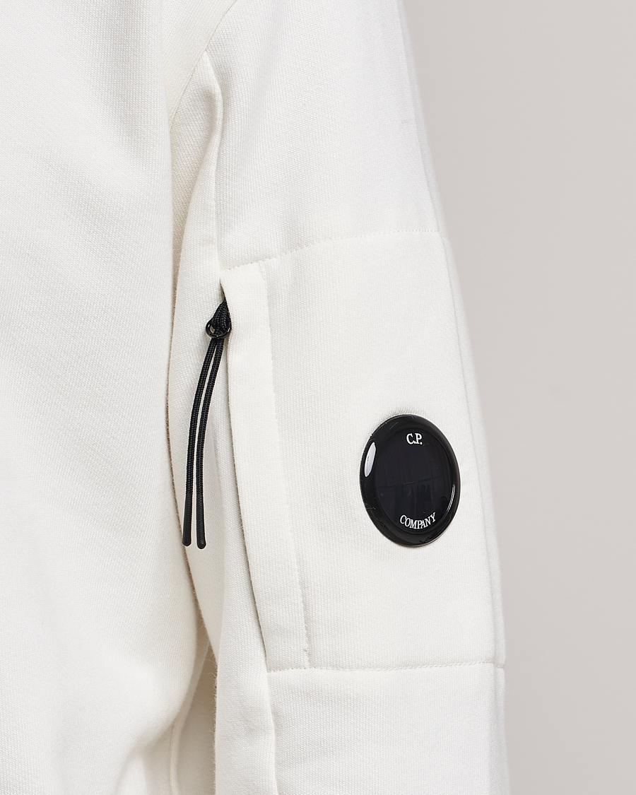 Herren | Pullover | C.P. Company | Diagonal Raised Fleece Lens Sweatshirt White
