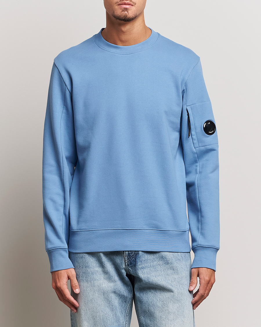 Herren |  | C.P. Company | Diagonal Raised Fleece Lens Sweatshirt Blue