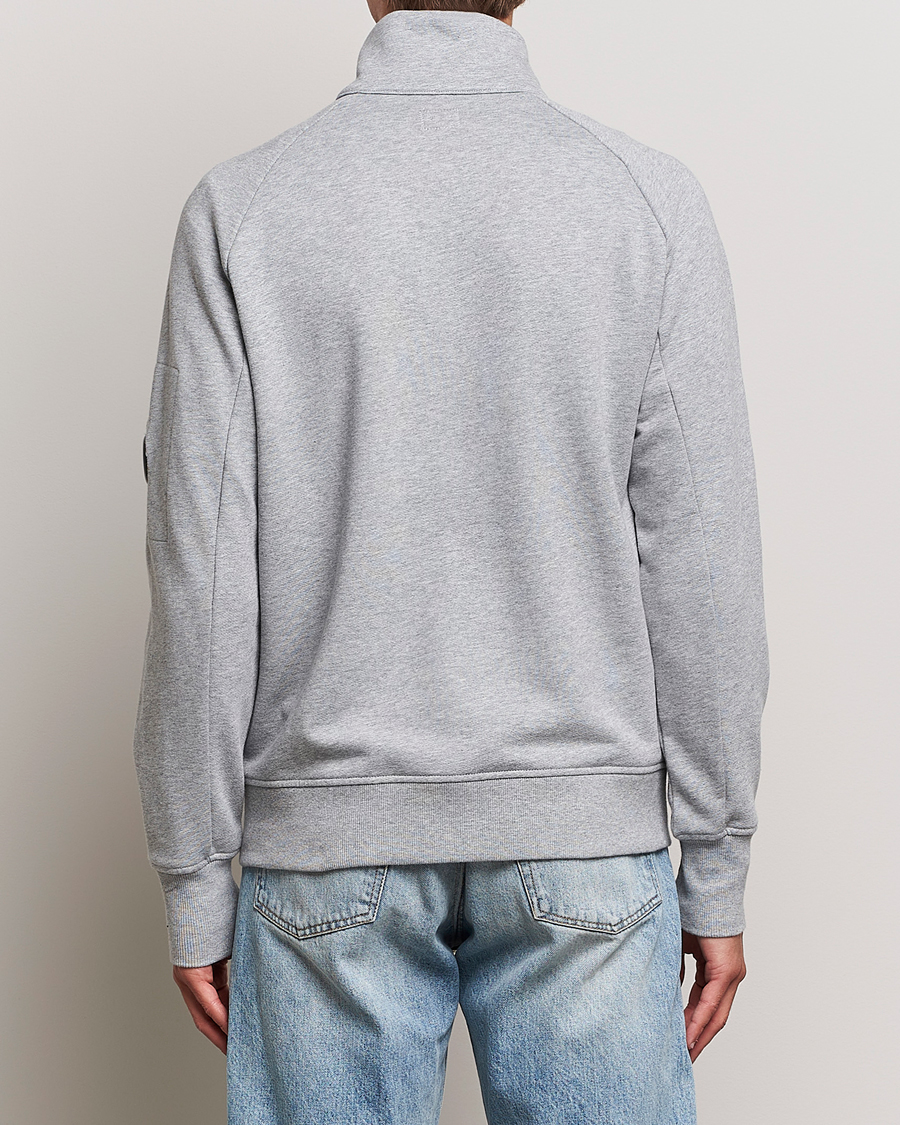 Herren | Full-zip | C.P. Company | Diagonal Raised Fleece Full Zip Lens Sweatshirt Grey