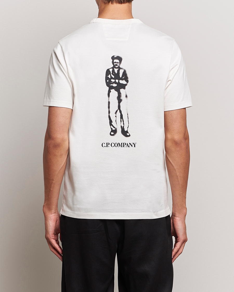Herren | T-Shirts | C.P. Company | Mercerized Jersey Logo T-Shirt White
