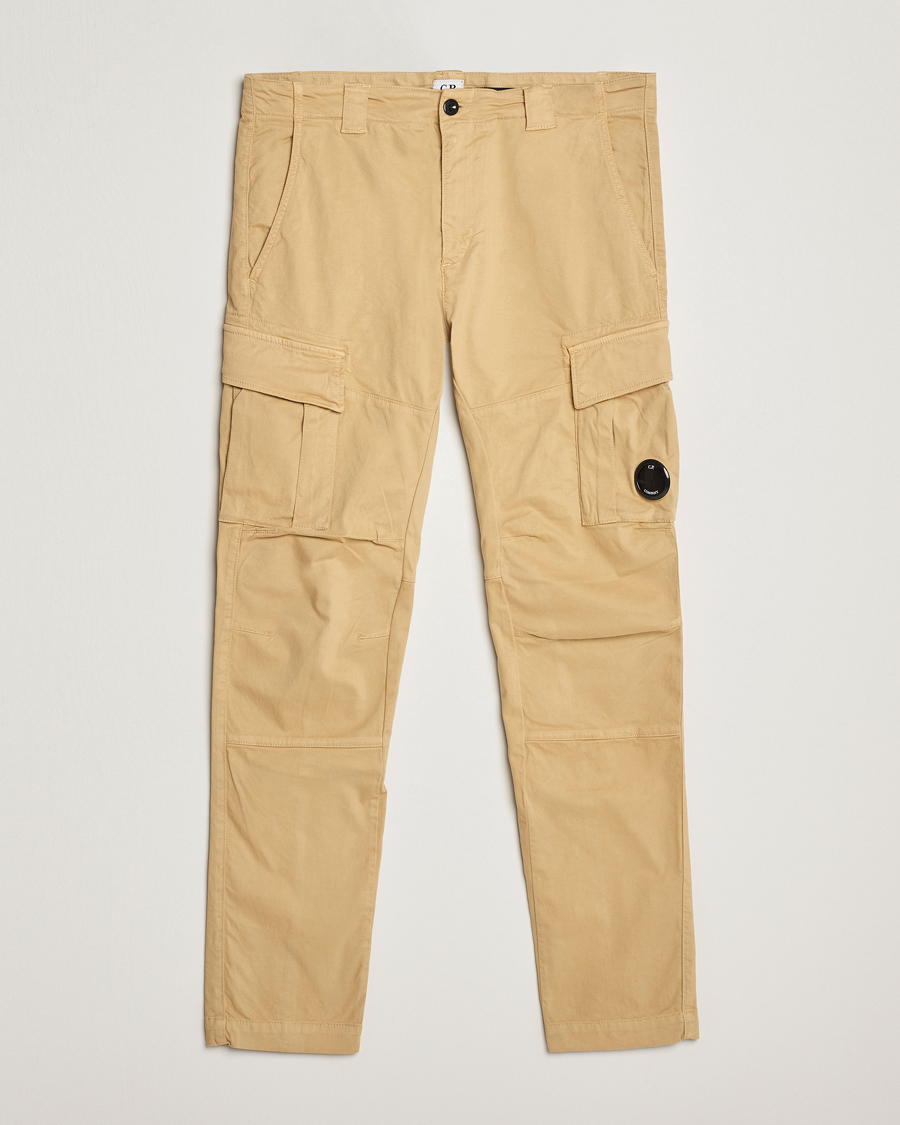 Herren | Hosen | C.P. Company | Stretch Satin Lens Cargo Pants Beige