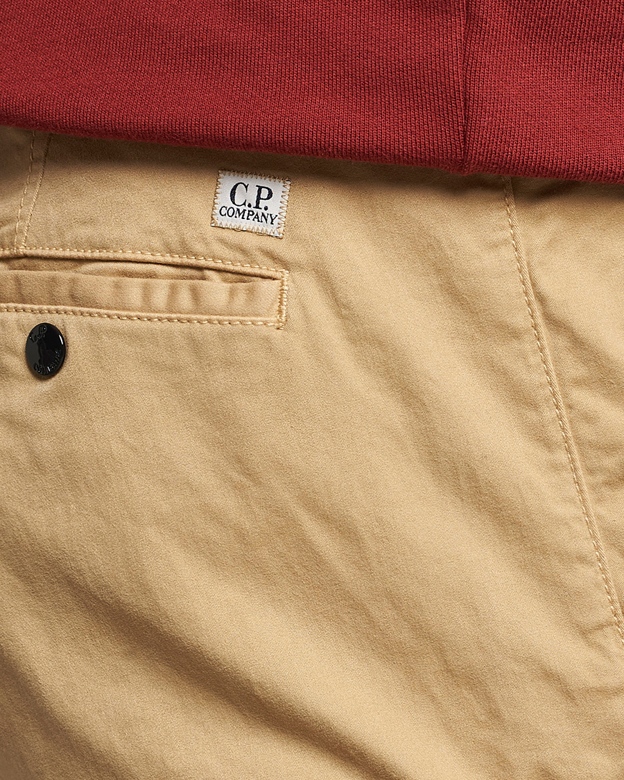 Herren | Hosen | C.P. Company | Stretch Satin Lens Cargo Pants Beige