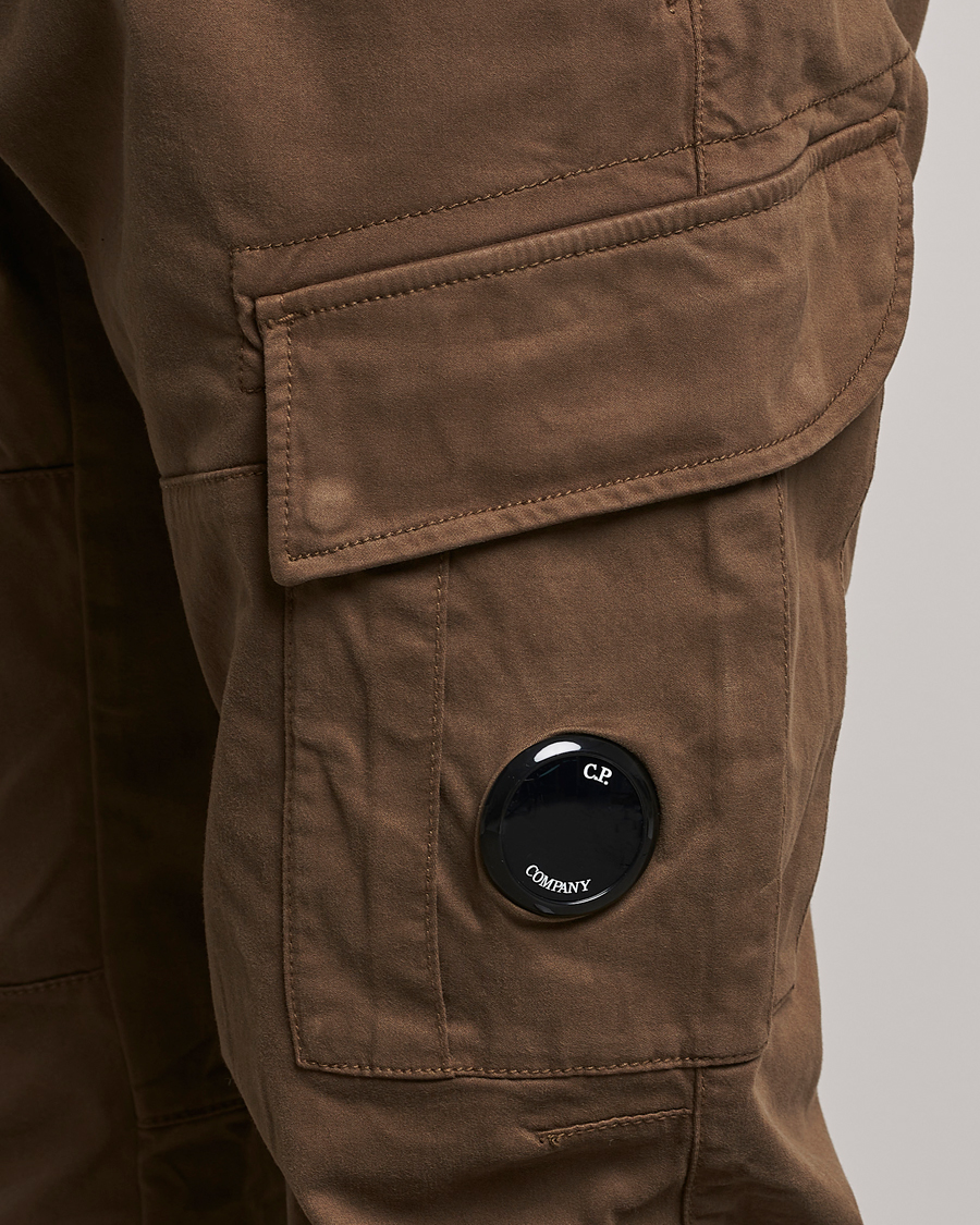 Herren | Hosen | C.P. Company | Stretch Satin Lens Cargo Pants Light Brown