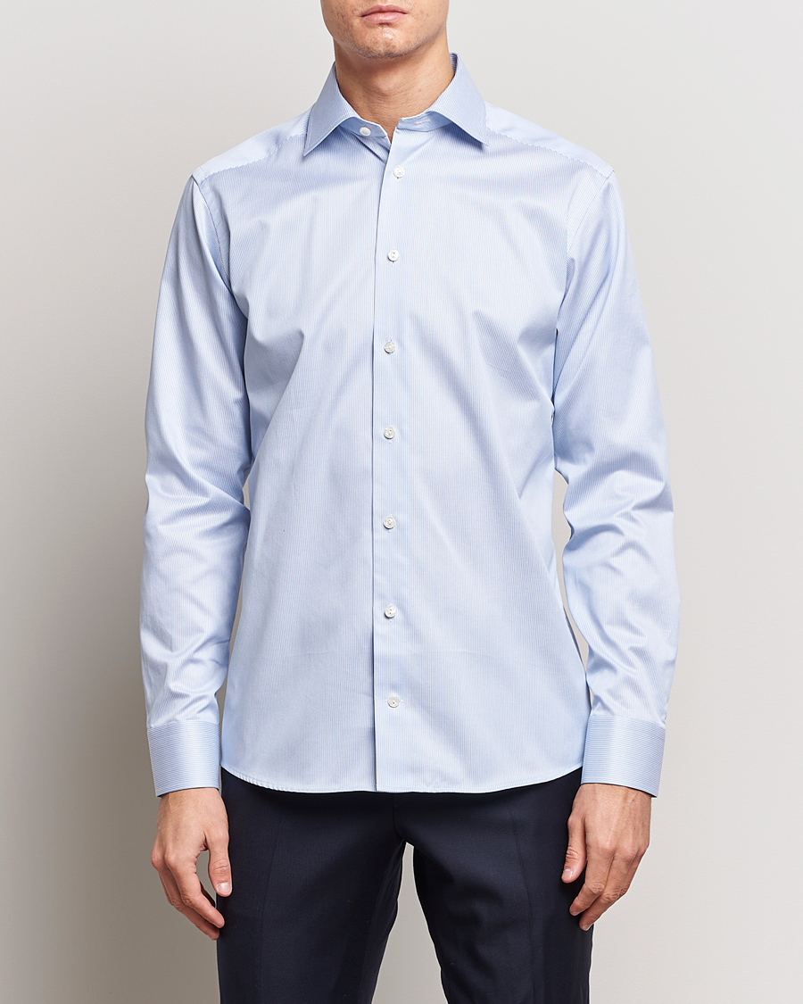 Herren |  | Eton | Slim Fit Signature Twill Shirt Blue/White