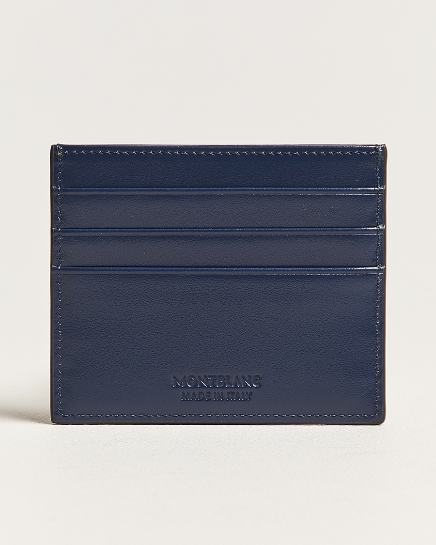 Men | Accessories | Montblanc | Meisterstück Card Holder 6cc Ink Blue