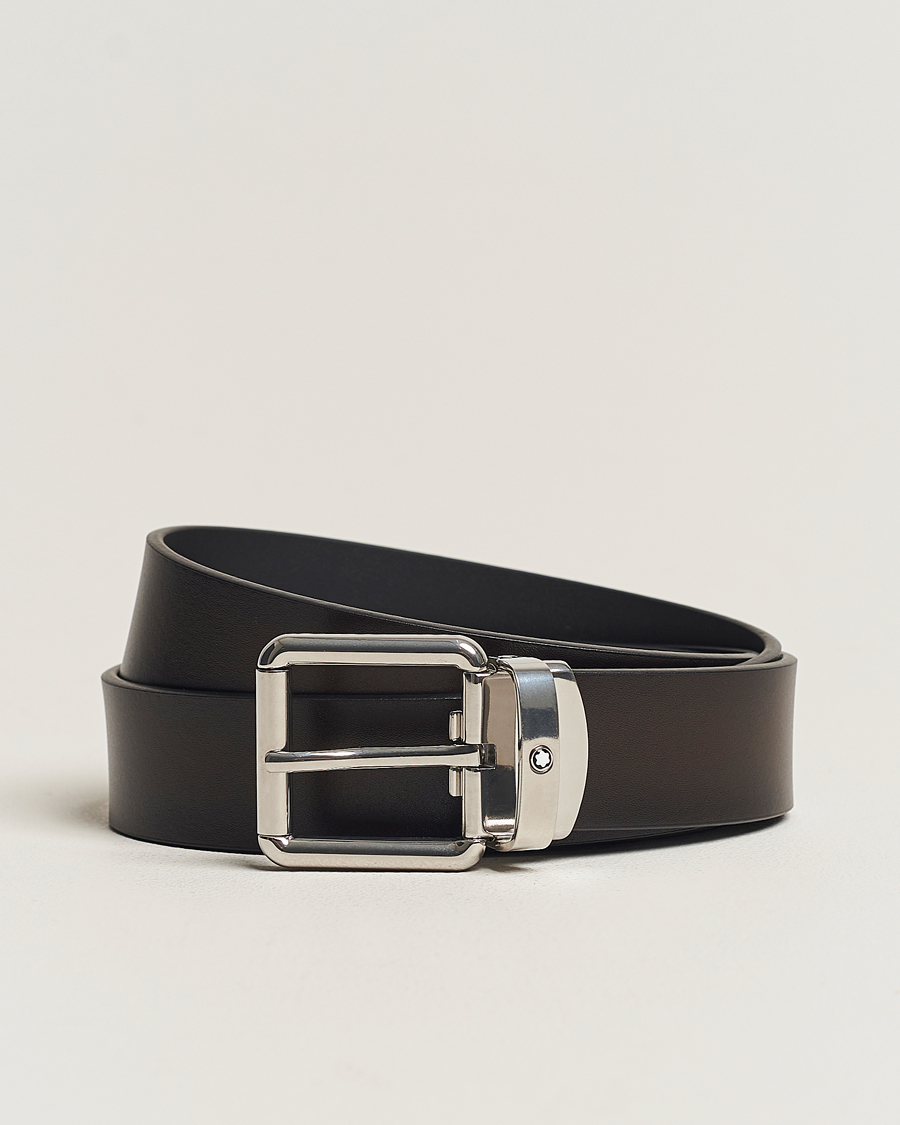 Herren | | Montblanc | 30mm Leather Belt Brown