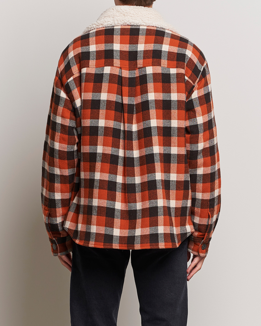 Herren | Jacken | Dsquared2 | Flannel Check Wool Jacket Rust/Blue