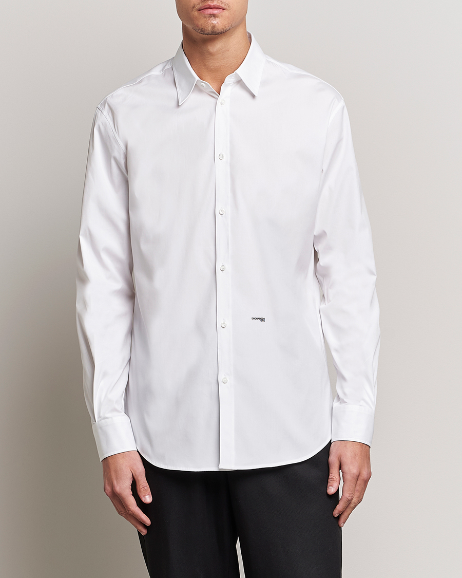 Herren | Hemden | Dsquared2 | Relaxed Dan Poplin Shirt White