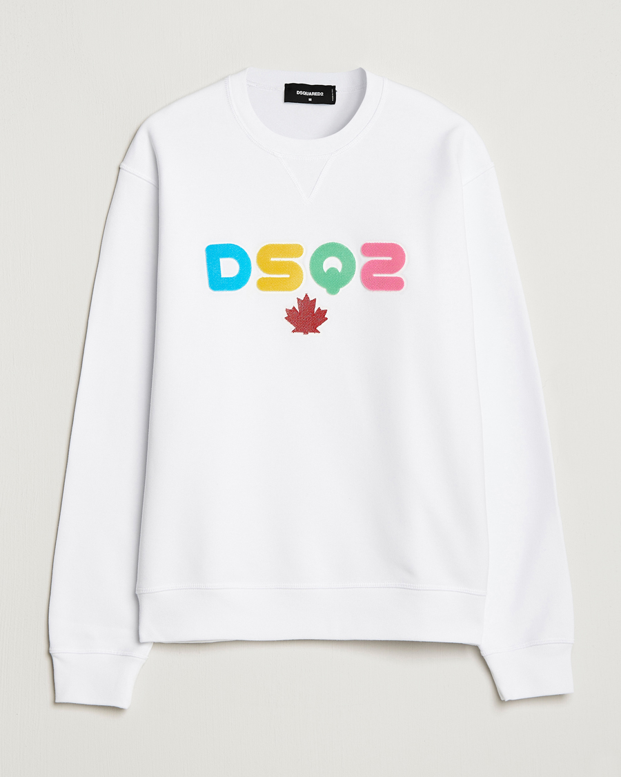 Herren | Pullover | Dsquared2 | Cool Fit Leaf Sweatshirt White