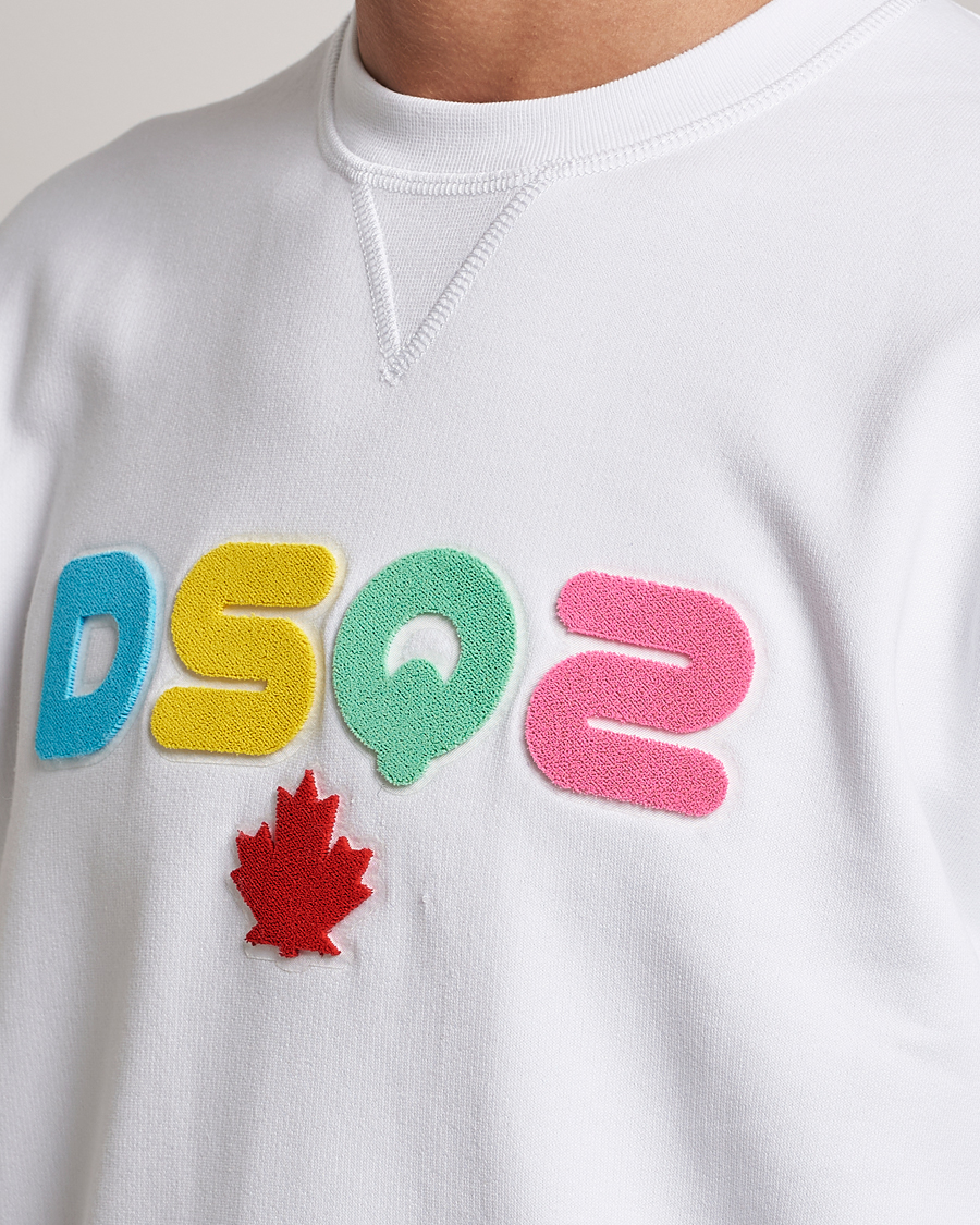 Herren | Pullover | Dsquared2 | Cool Fit Leaf Sweatshirt White