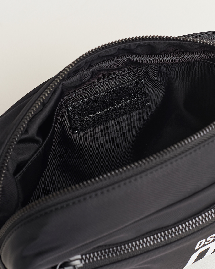 Herren | Dsquared2 Icon Nylon Washbag Black | Dsquared2 | Icon Nylon Washbag Black