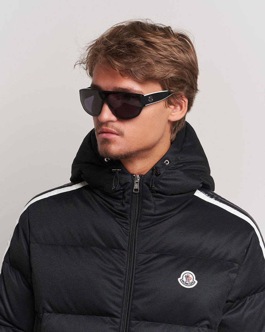 Herren | Sale accessoires | Moncler Lunettes | Tronn Sunglasses Shiny Black/Smoke