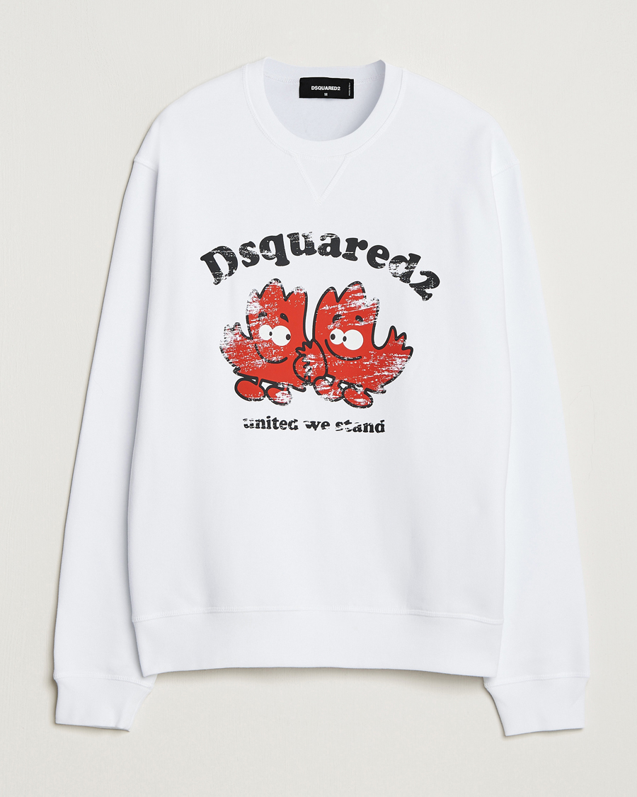 Herren |  | Dsquared2 | Cool Fit Crew Neck Sweatshirt White