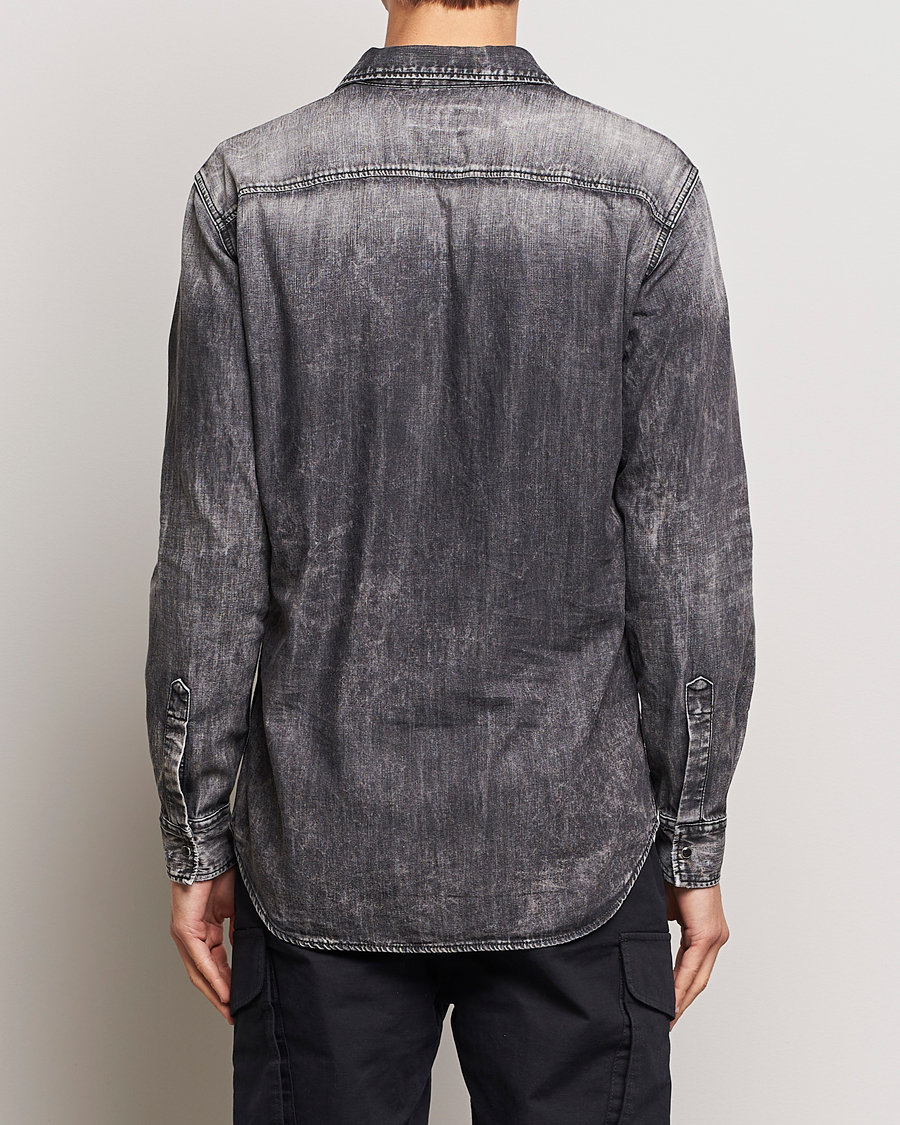 Herren | Hemden | Dsquared2 | Tab Collar Denim Shirt Washed Grey