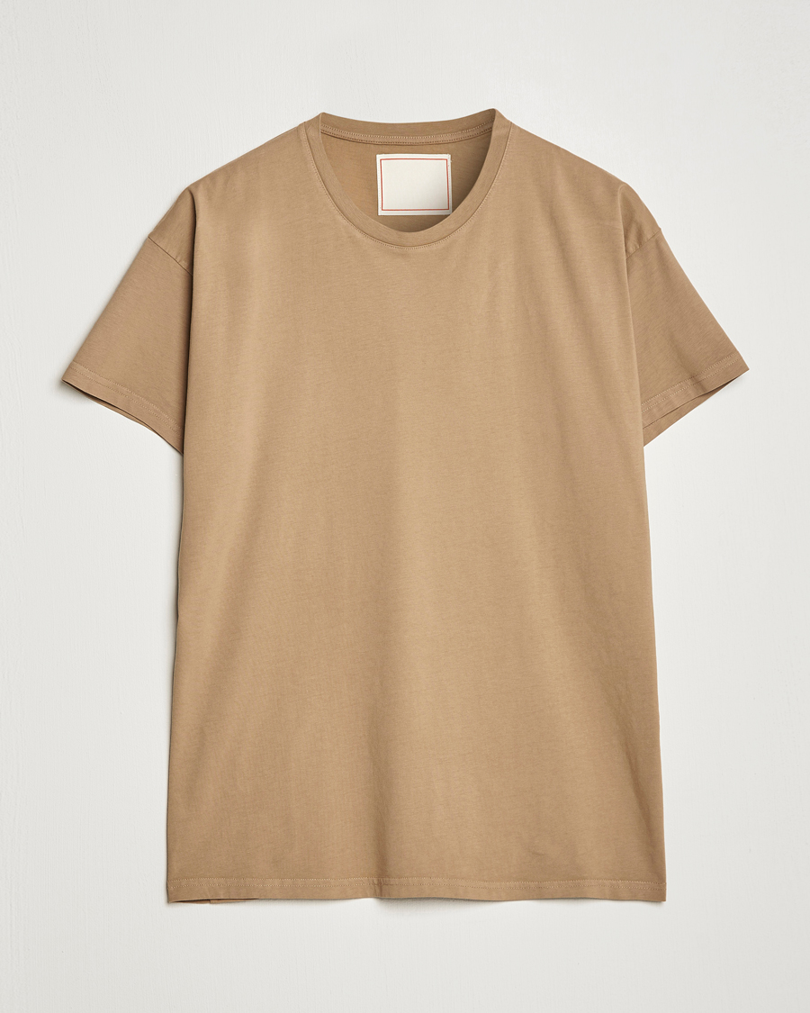 Herren | | Jeanerica | Marcel Crew Neck T-Shirt Dark Sand