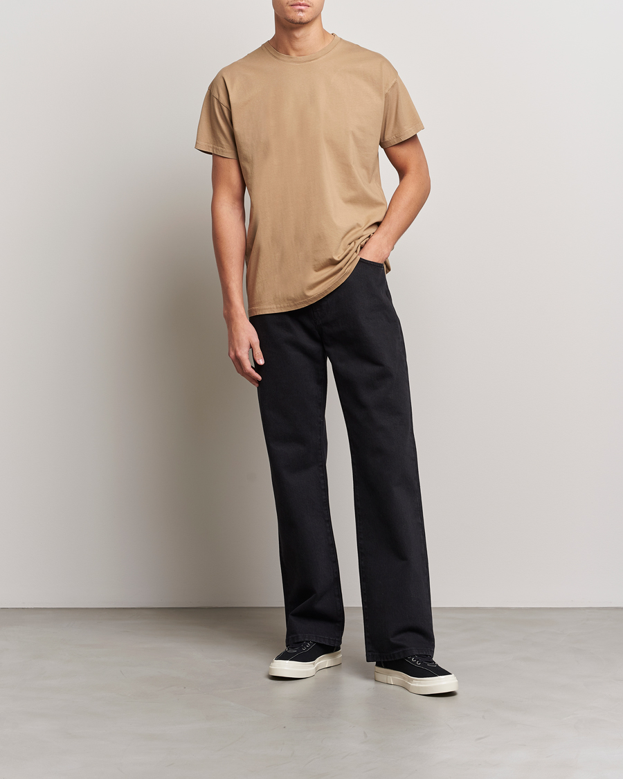 Herren | T-Shirts | Jeanerica | Marcel Crew Neck T-Shirt Dark Sand
