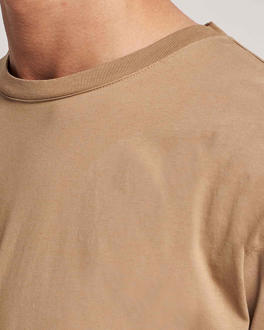Herren | T-Shirts | Jeanerica | Marcel Crew Neck T-Shirt Dark Sand