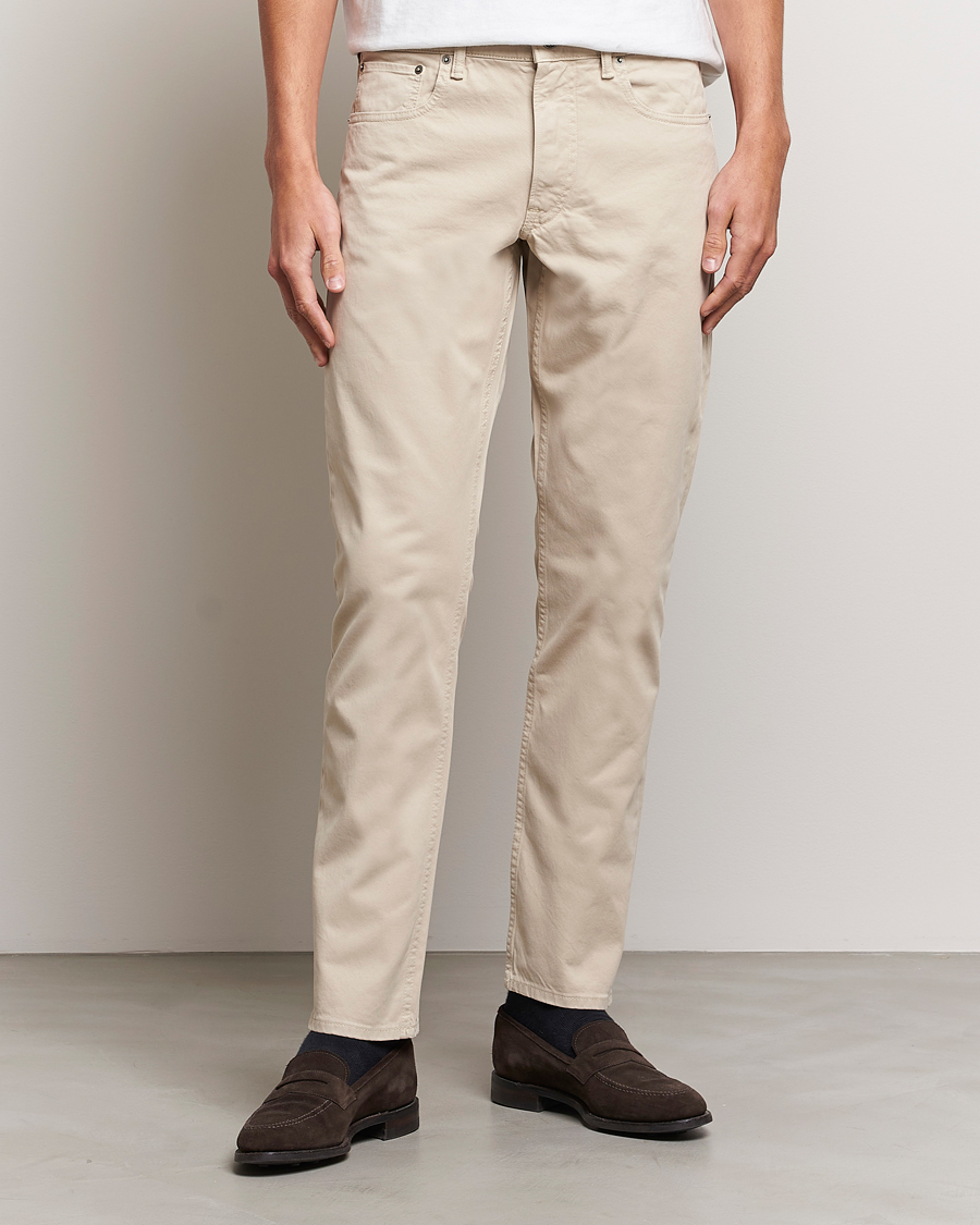 Herren |  | Ralph Lauren Purple Label | Slim Fit 5-Pocket Pants Sand