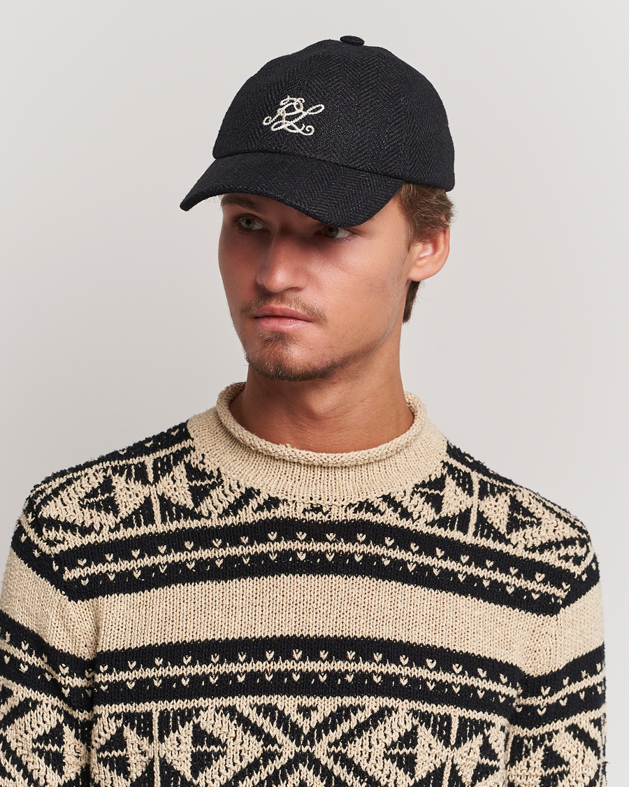 Black and purple ralph lauren hat outlet