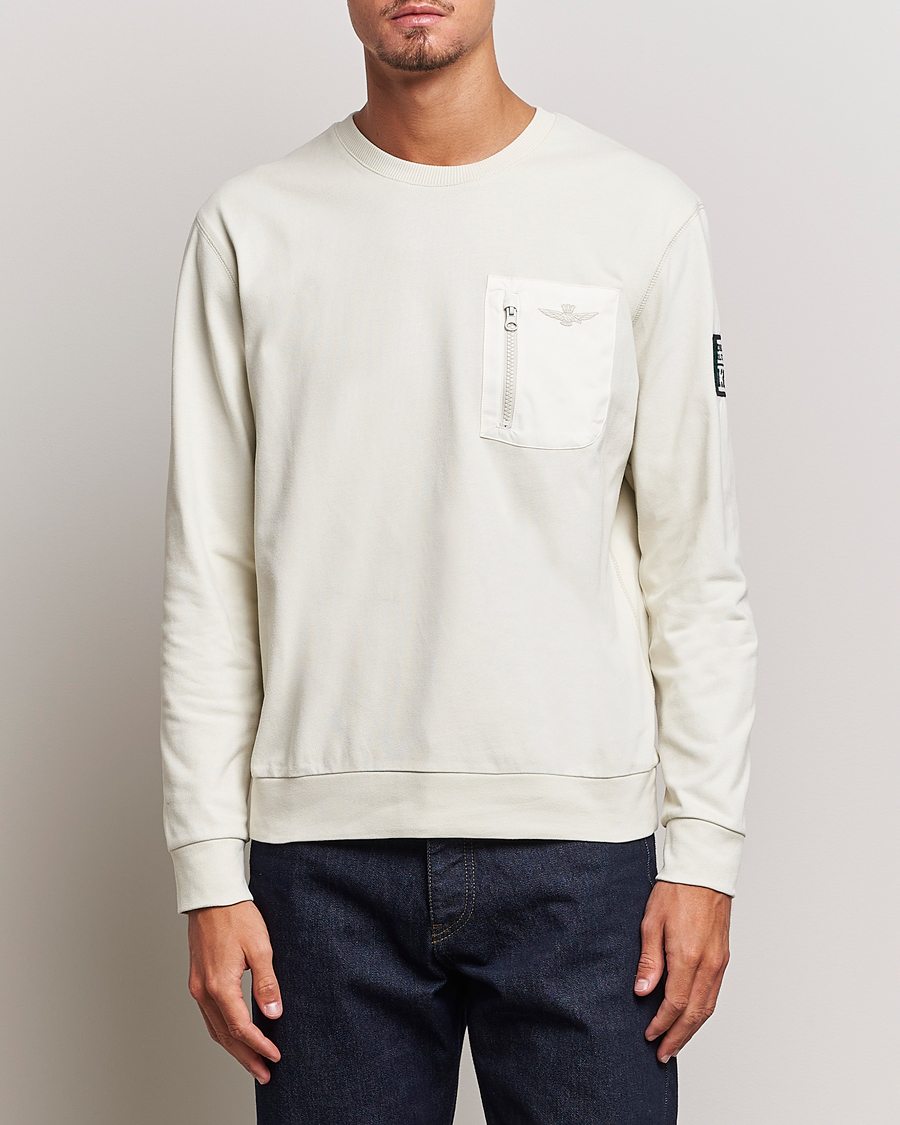 Herren | Pullover | Aeronautica Militare | Felpa Cotton Pocket Sweatshirt Ice Palace