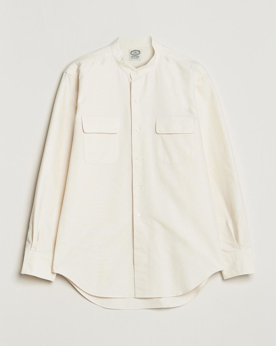 Herren | Hemden | Kamakura Shirts | Vintage Ivy Band Collar Shirt Beige