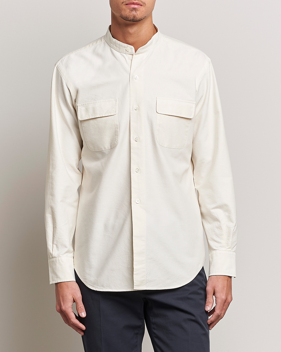 Herren | Hemden | Kamakura Shirts | Vintage Ivy Band Collar Shirt Beige