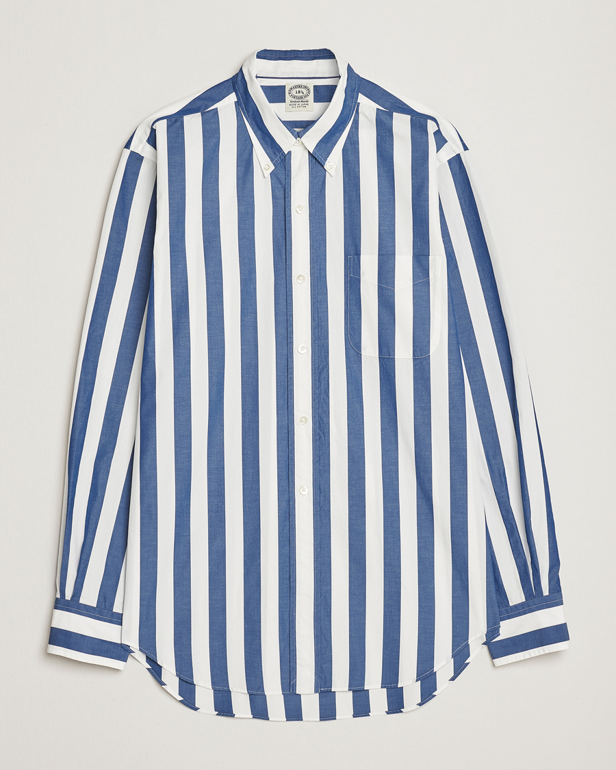 Herren | Hemden | Kamakura Shirts | Vintage Ivy Button Down Shirt Blue Stripe