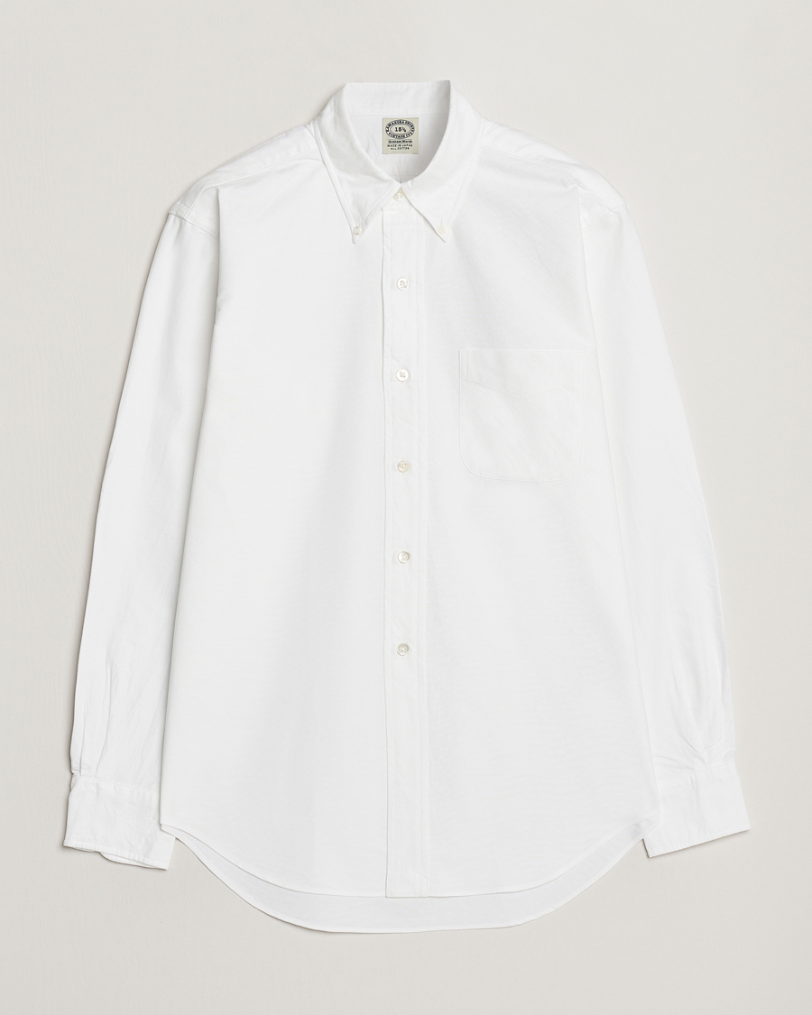 Herren | Kamakura Shirts | Kamakura Shirts | Vintage Ivy Oxford Button Down Shirt White