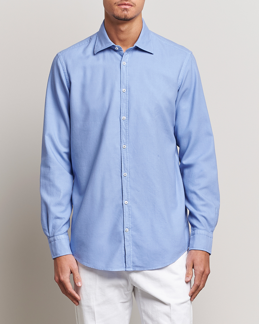 Herren |  | Massimo Alba | Genova Vajella Flannel Shirt Capri