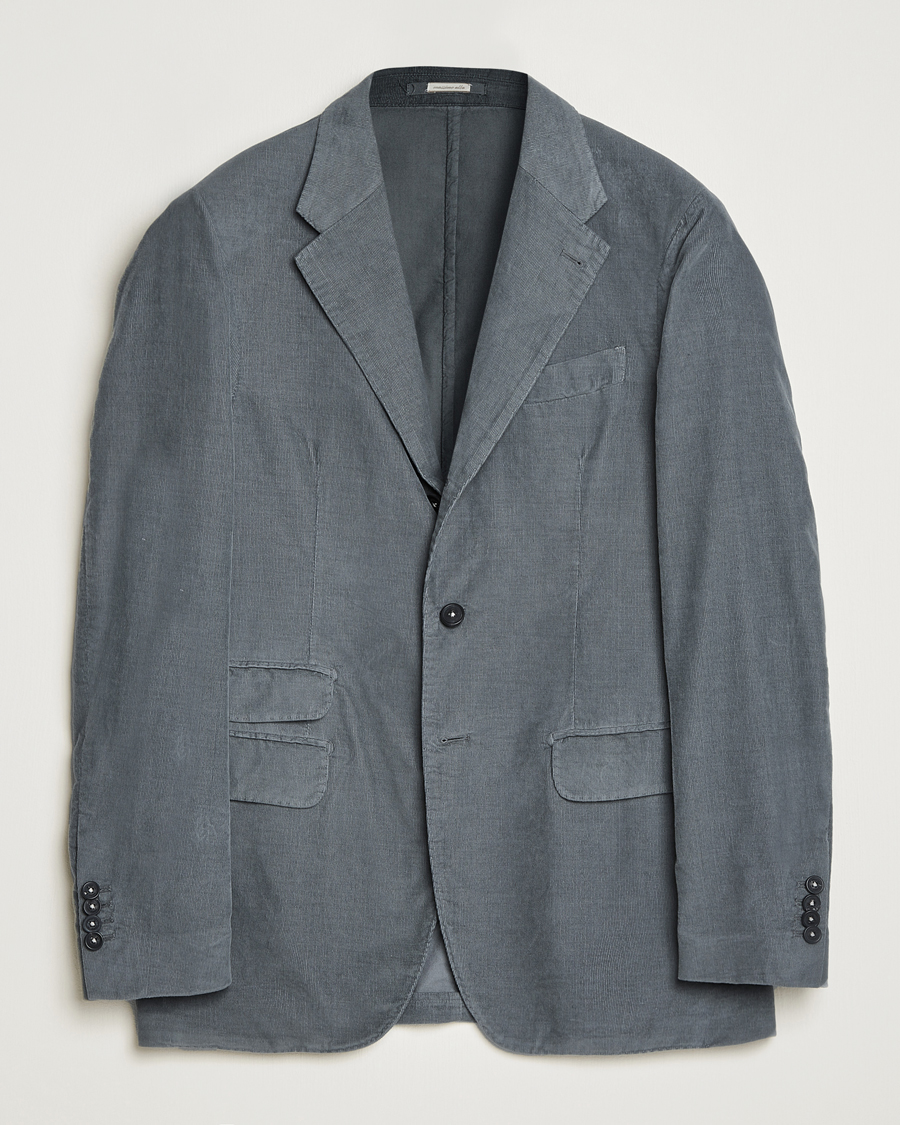 Herren | Sakkos | Massimo Alba | Baby Corduroy Blazer Smoke