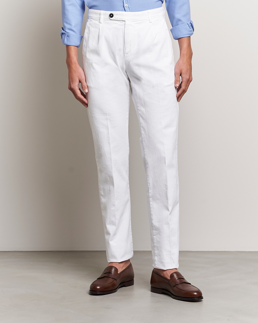 Herren |  | Massimo Alba | Ionio Cotton/Cashmere Trousers White