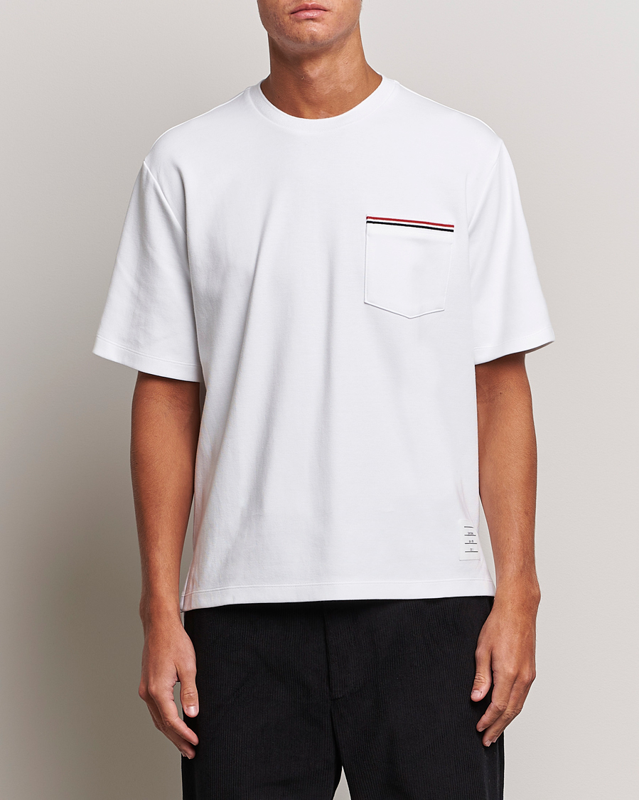 Herren | Thom Browne | Thom Browne | Short Sleeve Pocket T-Shirt White