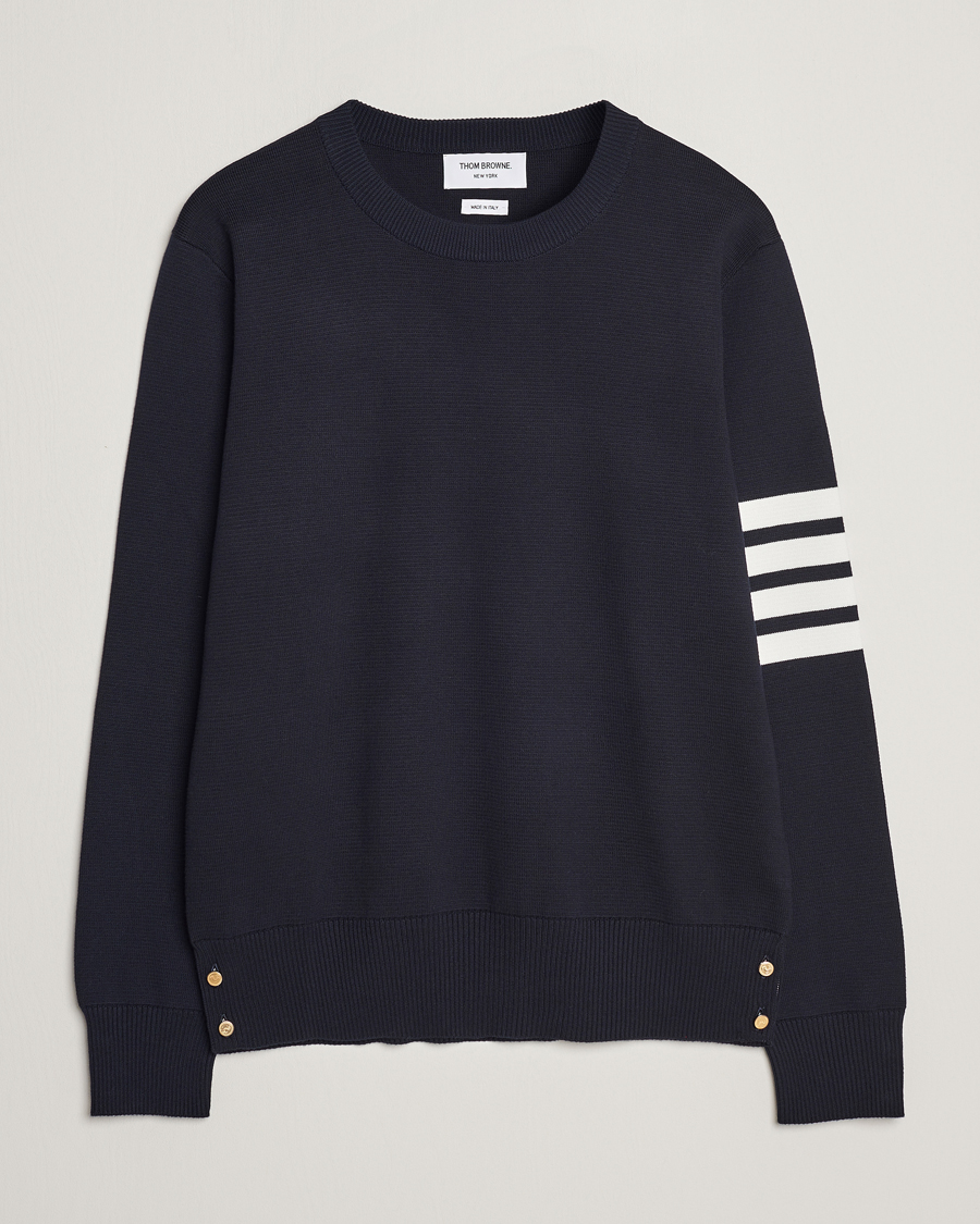 Herren | Pullover | Thom Browne | Milano Stitch Crew Neck Navy