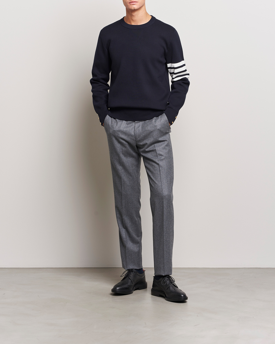 Herren | Pullover | Thom Browne | Milano Stitch Crew Neck Navy