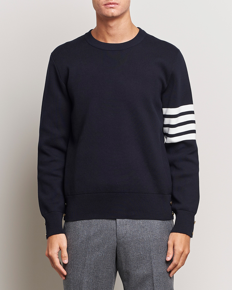 Herren | Pullover | Thom Browne | Milano Stitch Crew Neck Navy