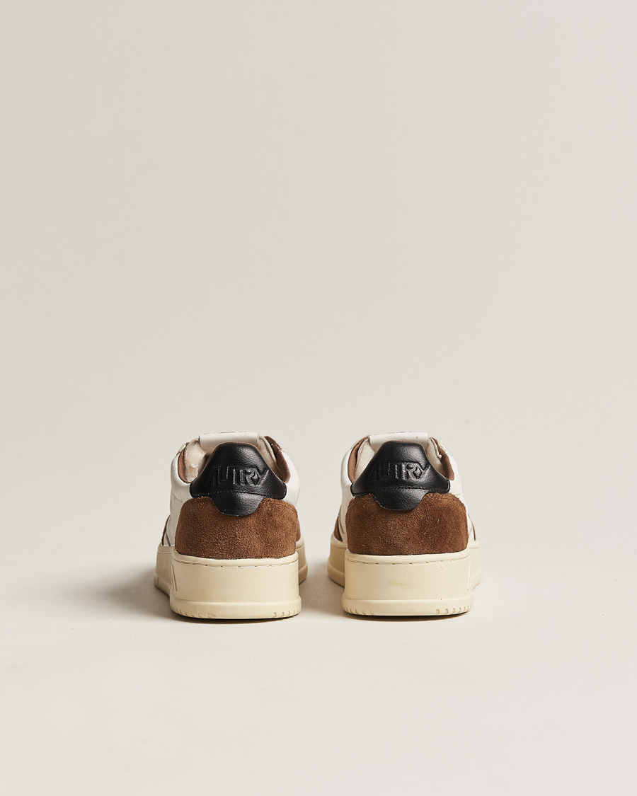 Herren | Autry Medalist Low Goat Leather/Suede Sneaker Cigarr/Black | Autry | Medalist Low Goat Leather/Suede Sneaker Cigarr/Black