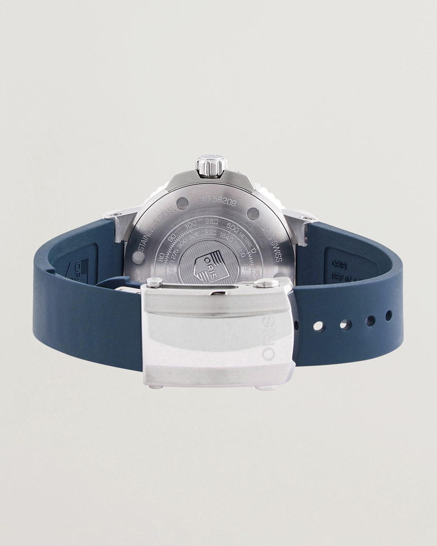 Herren | Oris Aquis Small Second 45,5mm Rubber Bracelet Blue | Oris | Aquis Small Second 45,5mm Rubber Bracelet Blue