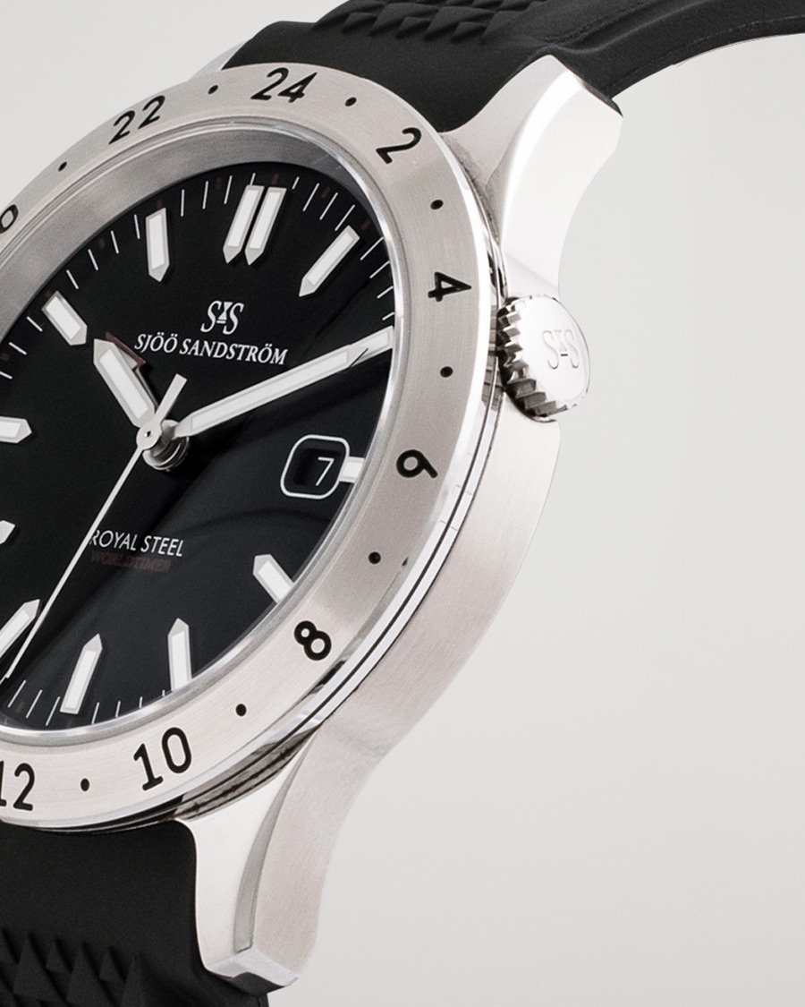 Herren | Pre-Owned & Vintage Watches | Sjöö Sandström Pre-Owned | Royal Steel Worldtimer 41mm SS-1841-WT 