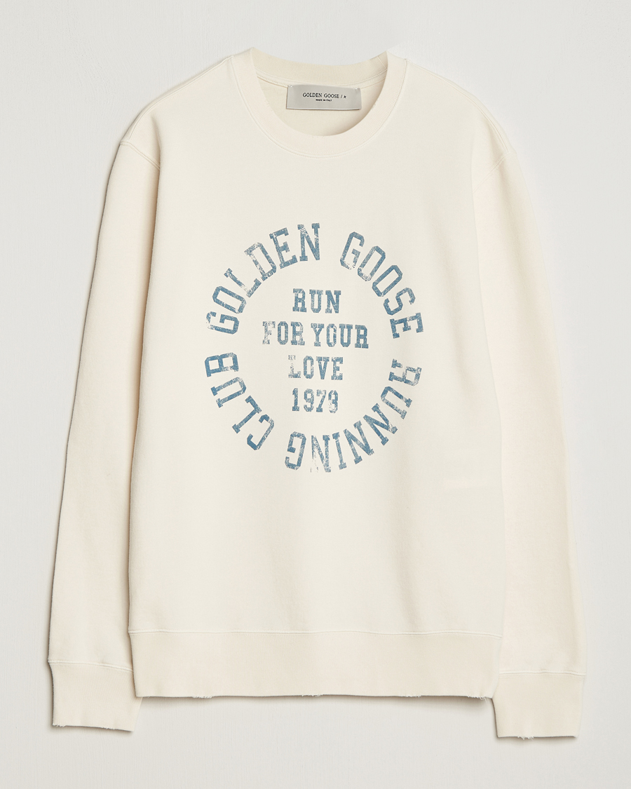 Herren |  | Golden Goose Deluxe Brand | Running Club Sweatshirt Heritage White
