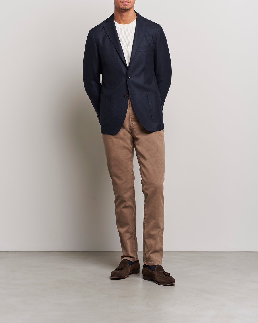 Herren | Sakkos | Boglioli | K Jacket Wool Hopsack Blazer Navy