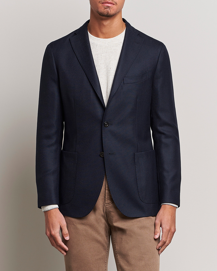 Herren | Boglioli | Boglioli | K Jacket Wool Hopsack Blazer Navy
