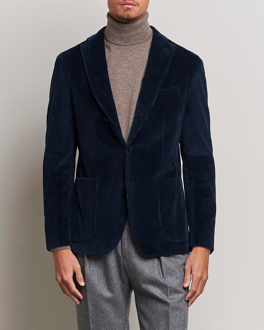 Blazer Pour Homme BOGLIOLI - 100% Laine, Taille IT 44 (XS), Couleur Bleu Marine - Occasion Bon état (signes D'usure)