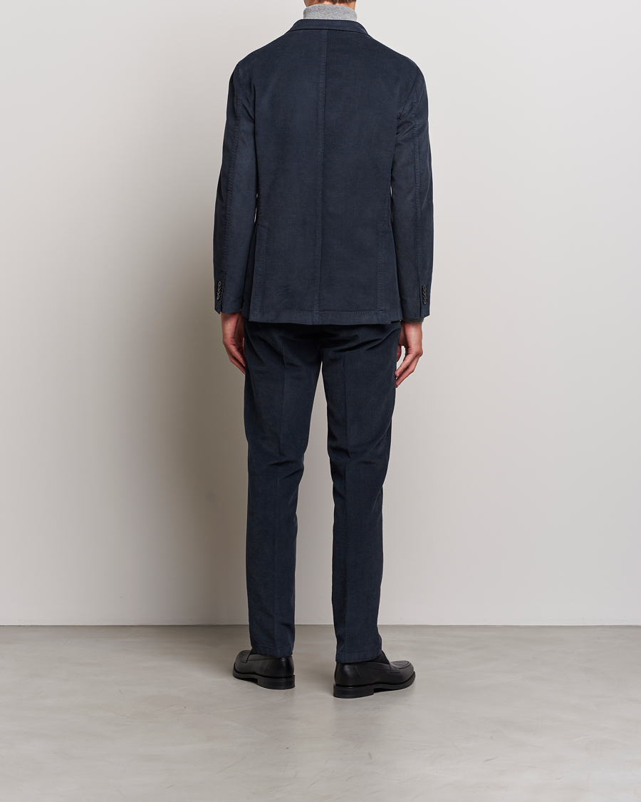 Herren | Anzüge | Boglioli | K Jacket Baby Corduroy Suit Navy