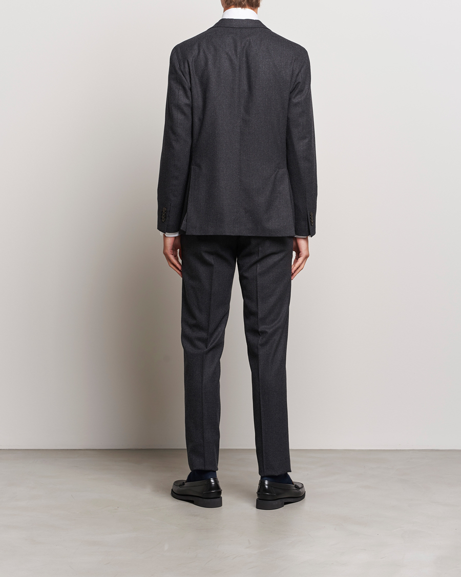 Herren | Italian Department | Boglioli | K Jacket Light Flannel Suit Dark Grey