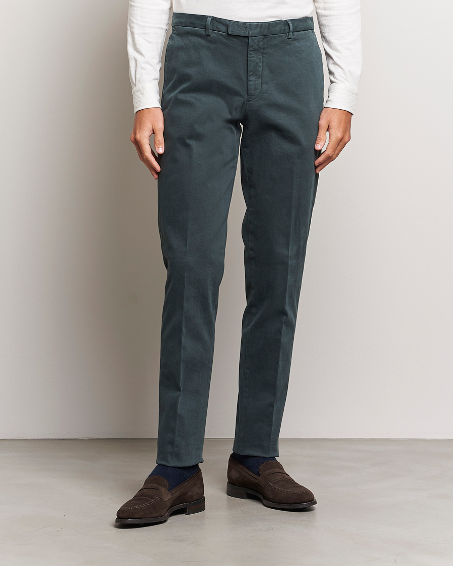 Herren | Hosen | Boglioli | Cotton Twill Trousers Navy