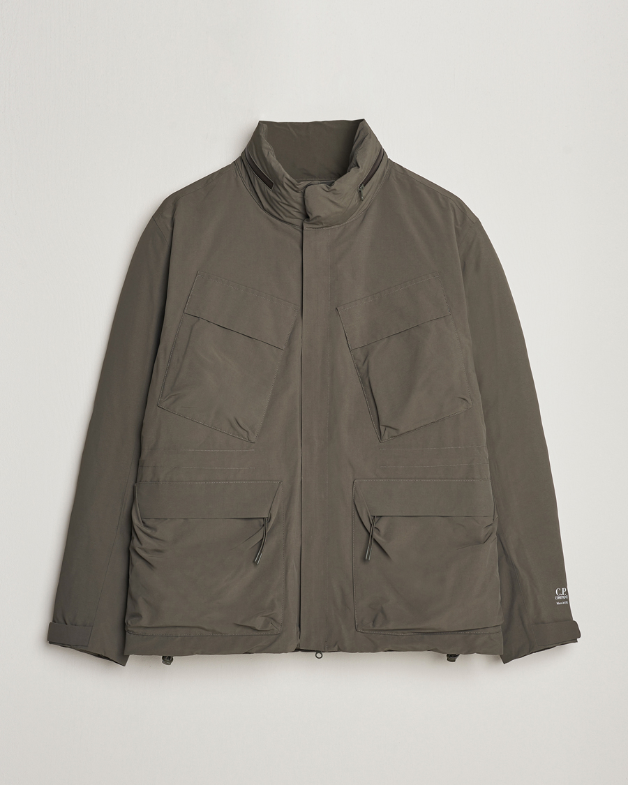 Herren | Feldjacken | C.P. Company | Micro M Re-Cycled Padded Field Jacket Olive