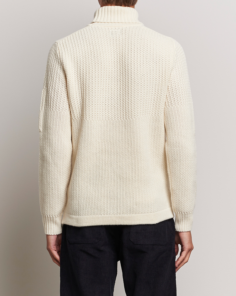 Herren | Pullover | C.P. Company | Heavy Knitted Lambswool Rollneck White