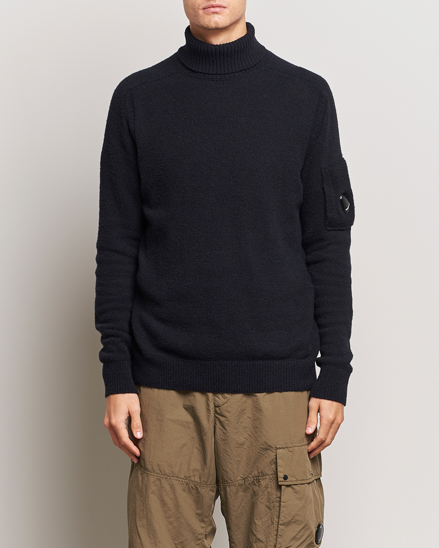 Herren |  | C.P. Company | Fleece Knit Rollneck Black